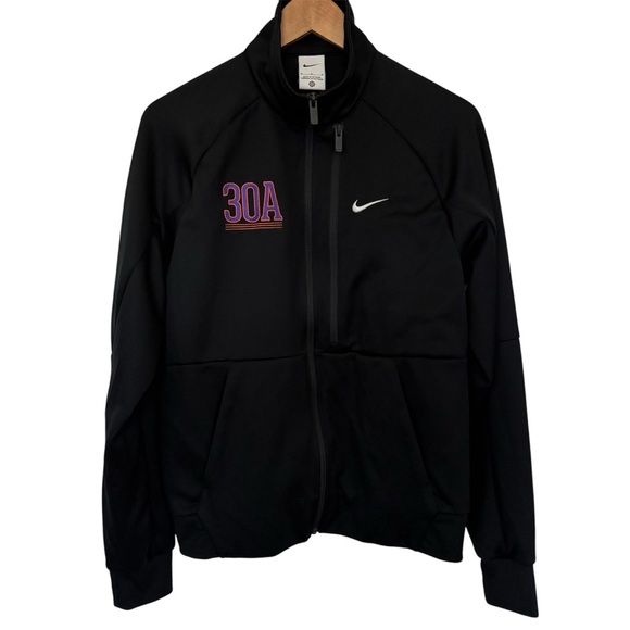 Nike Other - 30A Nike Men's Full-Zip Chest Swoosh Jacket Medium Black Florida Embroidered